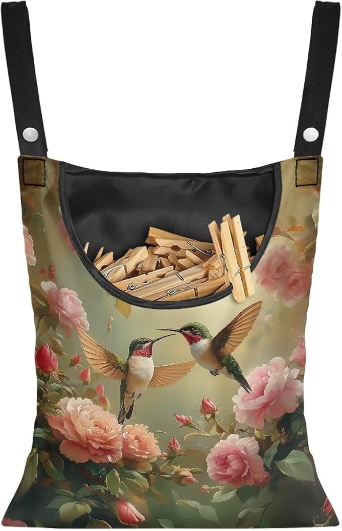 Clothespin Bag, Laundry Hanging Bag Fits Clothes Lines by Unknown