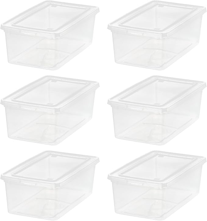 IRIS USA 6-Pack Storage Bins by IRISUSA
