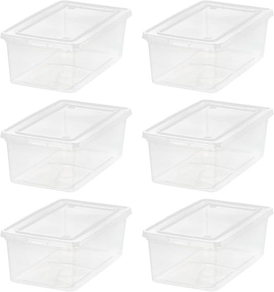 IRIS USA 6-Pack Storage Bins by IRISUSA