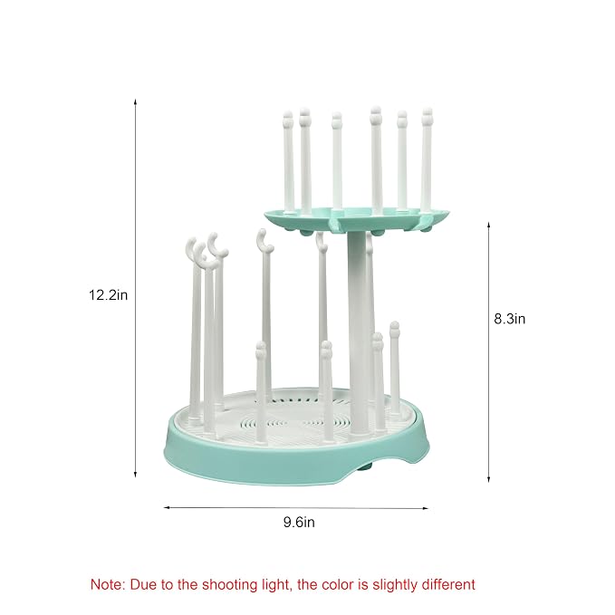 Baby Bottle Drying Rack, Double-Layer Bottle Drying Rack, Hold Up to 16 Baby - Image 2