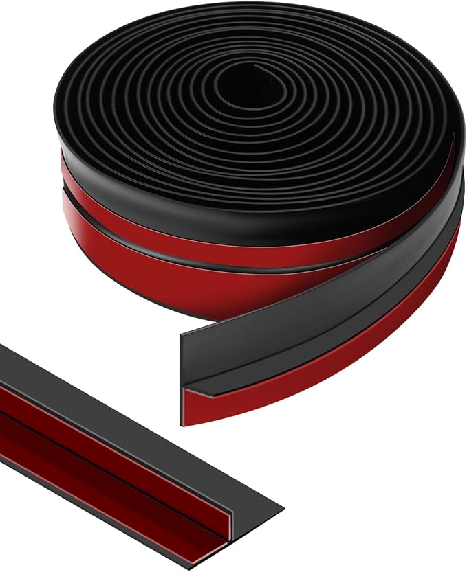 Orghtin T-Shaped Silicone Seal Strip, 10Ft Door Draft Stopper by Orgthin
