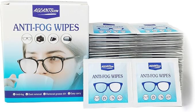 Anti Fog Wipes for Glasses | Pre-Moistened, Quick Dry & Scratch Free for Laptop by Ageantscom