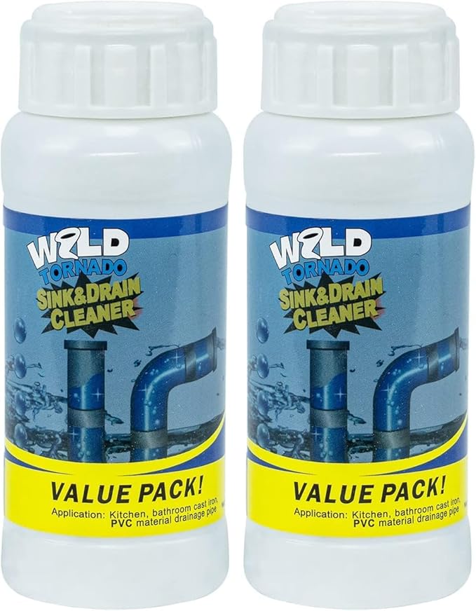 Wild Tornado Pipe Dredge, Powerful Sink Cleaner Powder Fast Foaming by Unknown