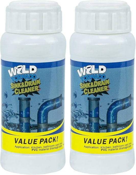 Wild Tornado Pipe Dredge, Powerful Sink Cleaner Powder Fast Foaming by Unknown