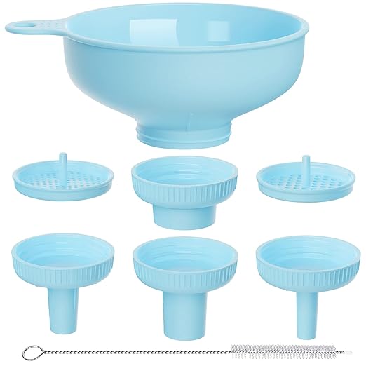 Wide Mouth Kitchen Funnel, Food Grade Plastic Cooking Canning Funnel by BALIWELL