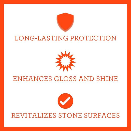 TriNova Granite Sealer & Protector Gallon Refill- Made in USA, Best Stone Polish - Image 2