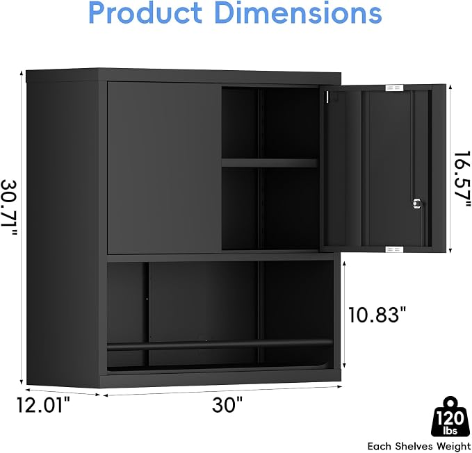 Locking Cabinet, Hanging Cabinets - Image 3