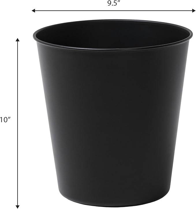happimess HPM1113A-SET2 Nolan Modern Classic Smooth Steel 2 Gal Waste Bin - Image 3