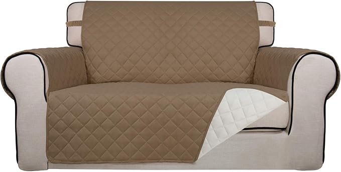 PureFit Reversible Quilted Sofa Cover, Water Resistant Medium Slipcover by PureFit