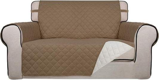 PureFit Reversible Quilted Sofa Cover, Water Resistant Medium Slipcover by PureFit