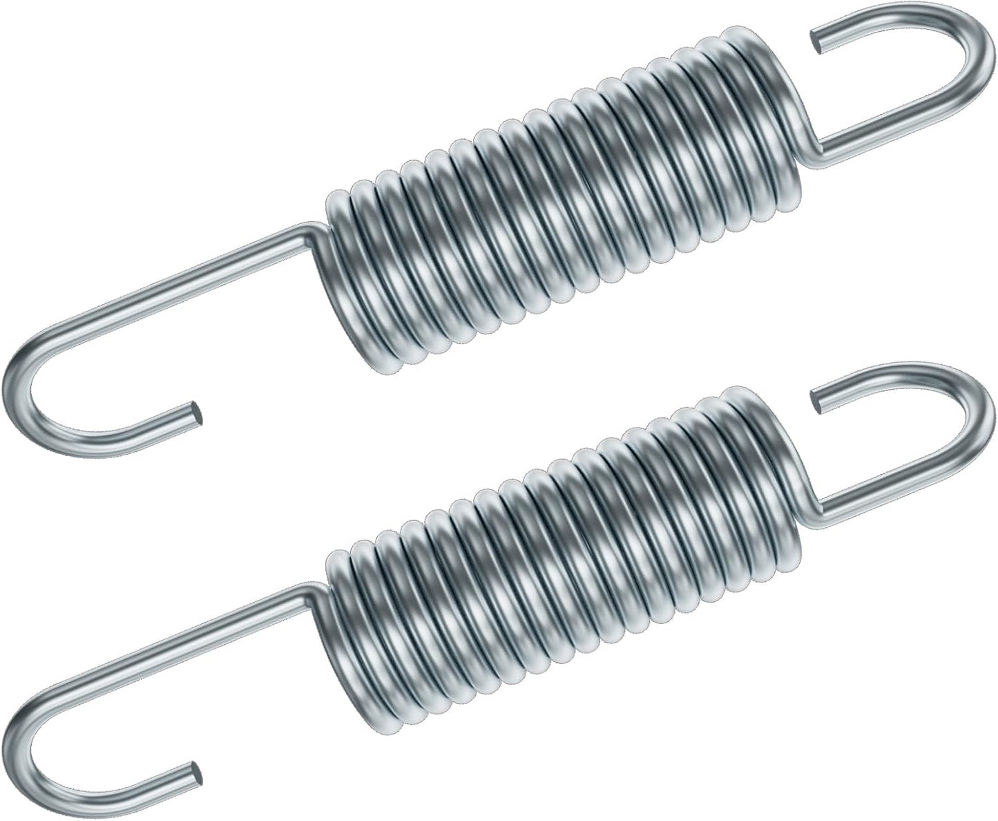 3-5/8 Inch Replacement Recliner Chair Mechanism Furniture Tension Springs Long Neck Style ，Long Neck Hook Style-Recliner Replacement Parts-3.46 Inch Inside Hook to Hook (Silver White 2Pcs)