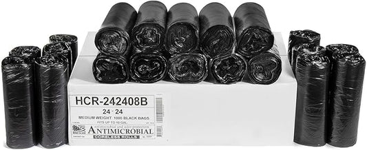Aluf Plastics High Density Trash Bags, 10 Gallon, 8 Micron, by AlufPlastics