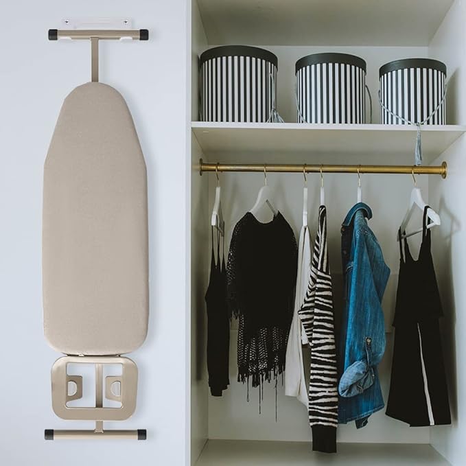 Ironing Board Hanger Wall Mount Ironing Board Holder Organizer Wall Rack - Image 6