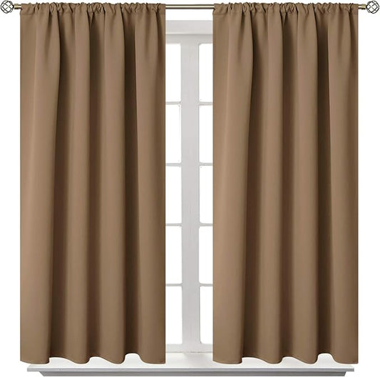 BGment Taupe Blackout Curtains 54 Inches Length by BGment