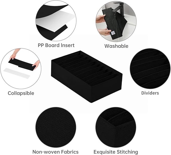 4 Packs T-shirt Drawer Organizers - Image 3