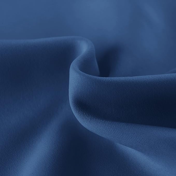 DWCN French Door Curtains – Rod Pocket Thermal Blackout Curtain - Image 4