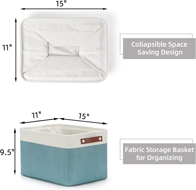 HNZIGE Storage Baskets Bins Large Shelf Baskets - Image 2