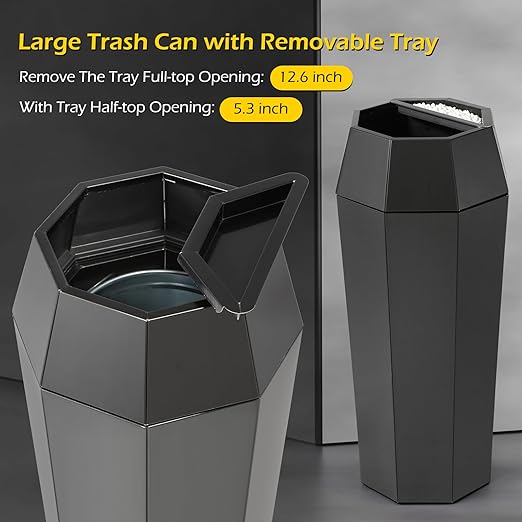 Dyna-Living Commercial Heavy-Duty Trash Cans Outdoor Garbage Can - Image 4
