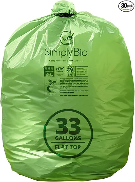30-33 Gallon Compostable Trash Bags by Mazatzal