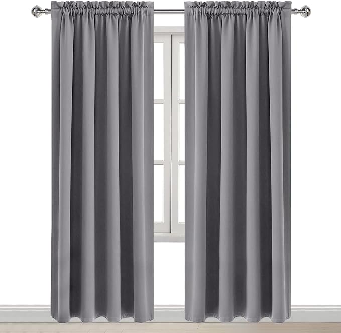 DWCN Blackout Curtains Room Darkening Thermal Insulated Bedroom Curtains Window - Image 9