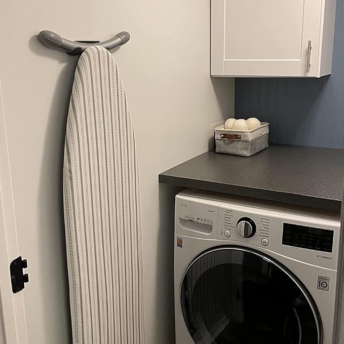 Ironing Board Hanger Wall Mount Ironing Board Holder Organizer Wall Rack - Image 8
