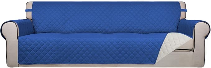 PureFit Reversible Quilted Sofa Cover, Water Resistant Slipcover Furniture by PureFit