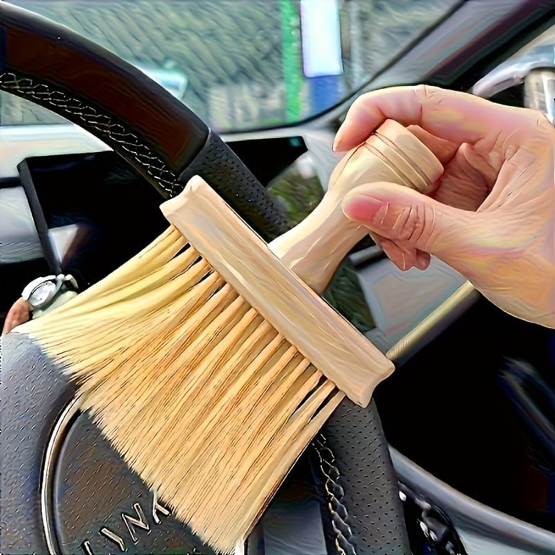 A Versatile Manual Dusting Brush Suitable for Living Rooms, Bedrooms, Car Interiors, and Windowsills - a Plastic Household Cleaning Tool that Requires No Electricity