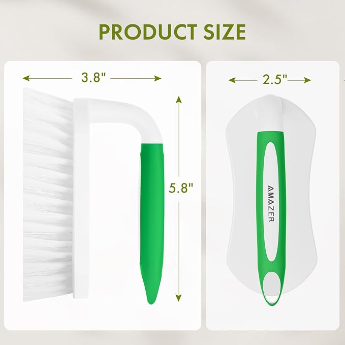 Amazer Scrub Brush for Cleaning Comfort Grip Shower Scrubber Stiff Bristles - Image 3