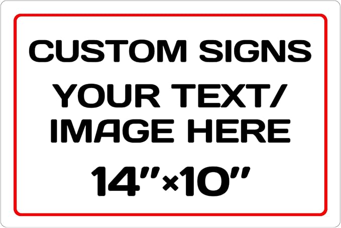 Personalized Aluminum Weatherproof Metal Signs by Repaly