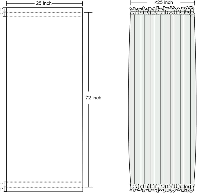 DWCN French Door Curtains – Rod Pocket Thermal Curtain - Image 7