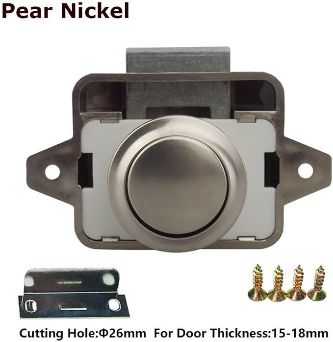 Encell Set of 5 Push Button Latch Cupboard - Image 3