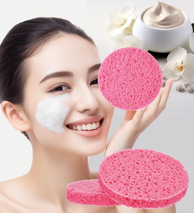 METUUTER 50 PCS Compressed Facial Sponges - Image 2