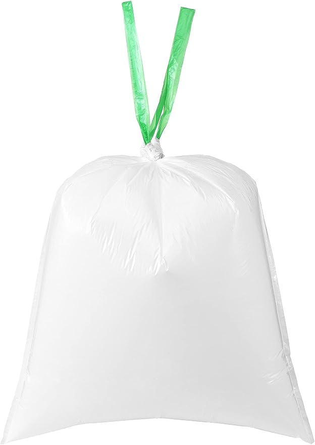 TYPLASTICS 300 Count 13 Gallon Tall Kitchen Drawstring Trash Bags, GRS Compliant - Image 5
