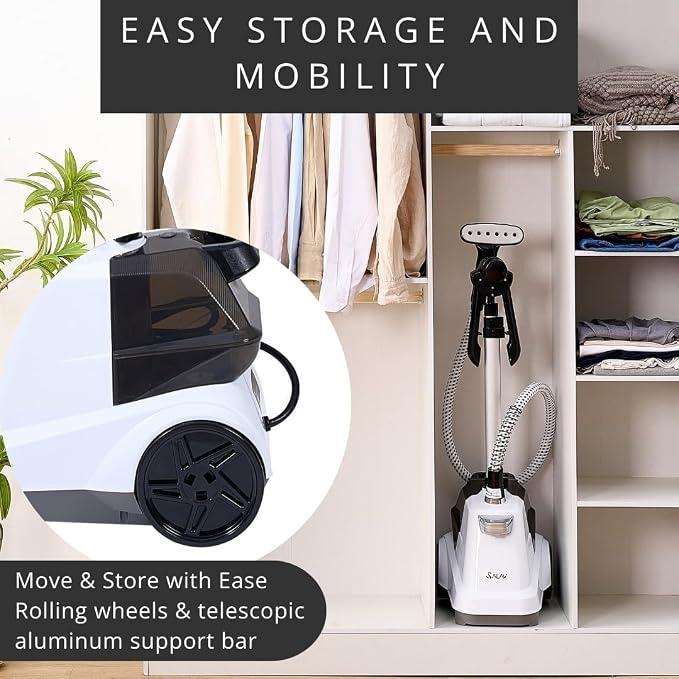 SALAV® Heavy Duty Smart Auto Shut-off Commercial Full-Size Garment Steamer - Image 6