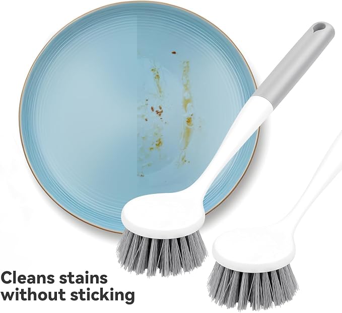 2 Pack Kitchen Scrub Brushes for Cleaning Dish Brush - Image 6