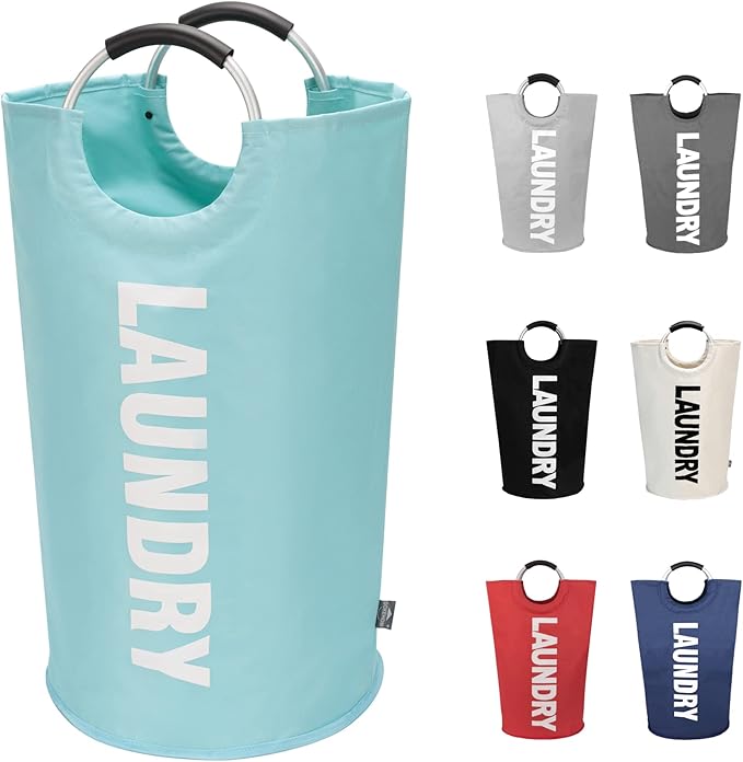 DOKEHOM 90L Large Laundry Basket, Collapsible Laundry Bag, Freestanding Tall by DOKEHOM