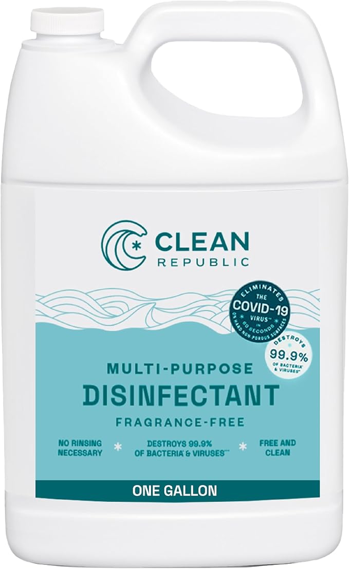 Clean Republic Multi-Purpose Disinfectant Cleaner, 1 Gallon Bottle by CleanRepublic