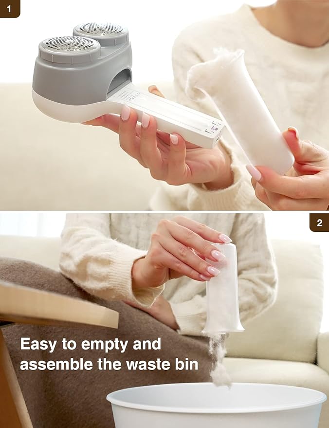 VASSON Fabric Shaver, Electric Lint Remover, Rechargeable Lint Shaver, Sweater - Image 4