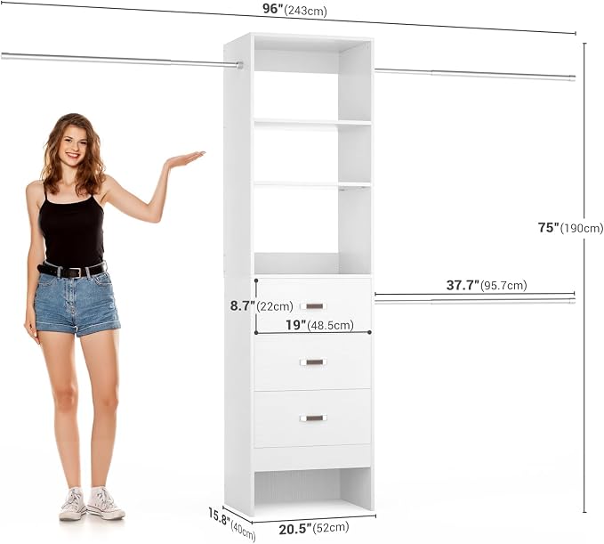 96'' Closet Organizer System - Image 7