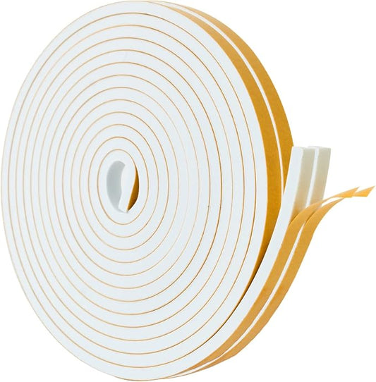 High Density Foam Weather Stripping Door Seal Strip Insulation Tape Roll by DualplexTalvania