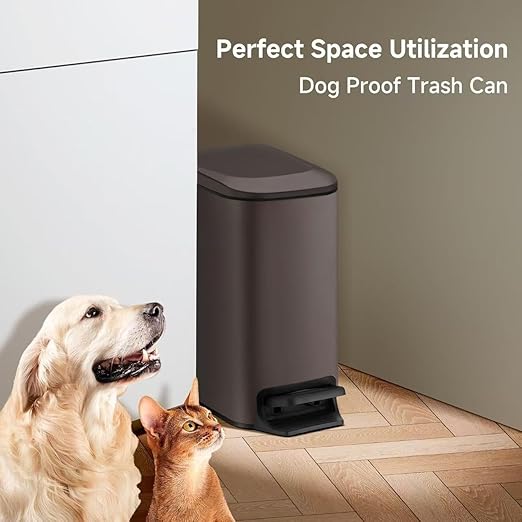 TIPGO Slim Bathroom Trash Can - Image 6