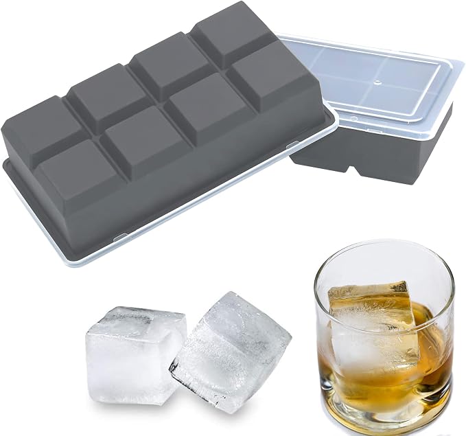 Bangp Large Ice Cube Trays 2 Pack, Big Ice Cube Molds by Bangp