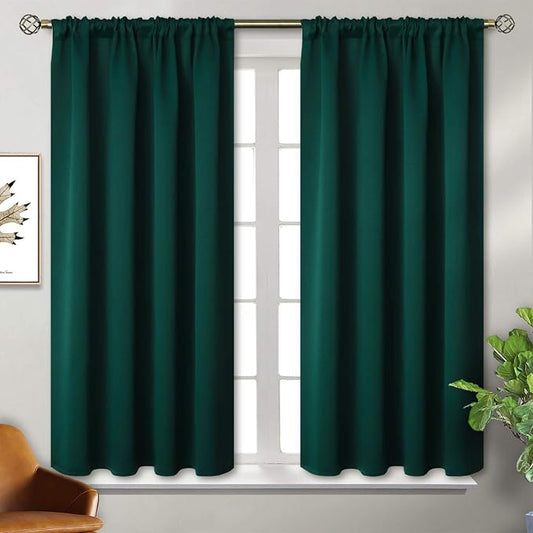 BGment Short Blackout Curtains for Bedroom Window 45 Inch Length by BGment