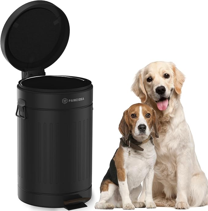 PAWZIDEA Dog Poop Trash Can Outside Odor Control, 3.1 Gallon Outdoor Trash Can - Image 8
