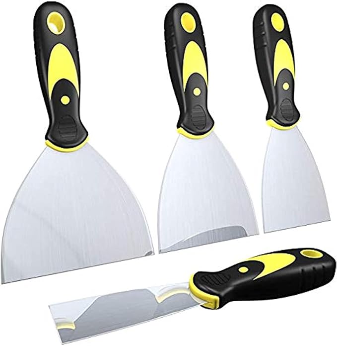 DEKEones Putty Knife Scrapers, Spackle Knife, Metal Scraper Tool by SpecializedinScrapingandPlasteringTool