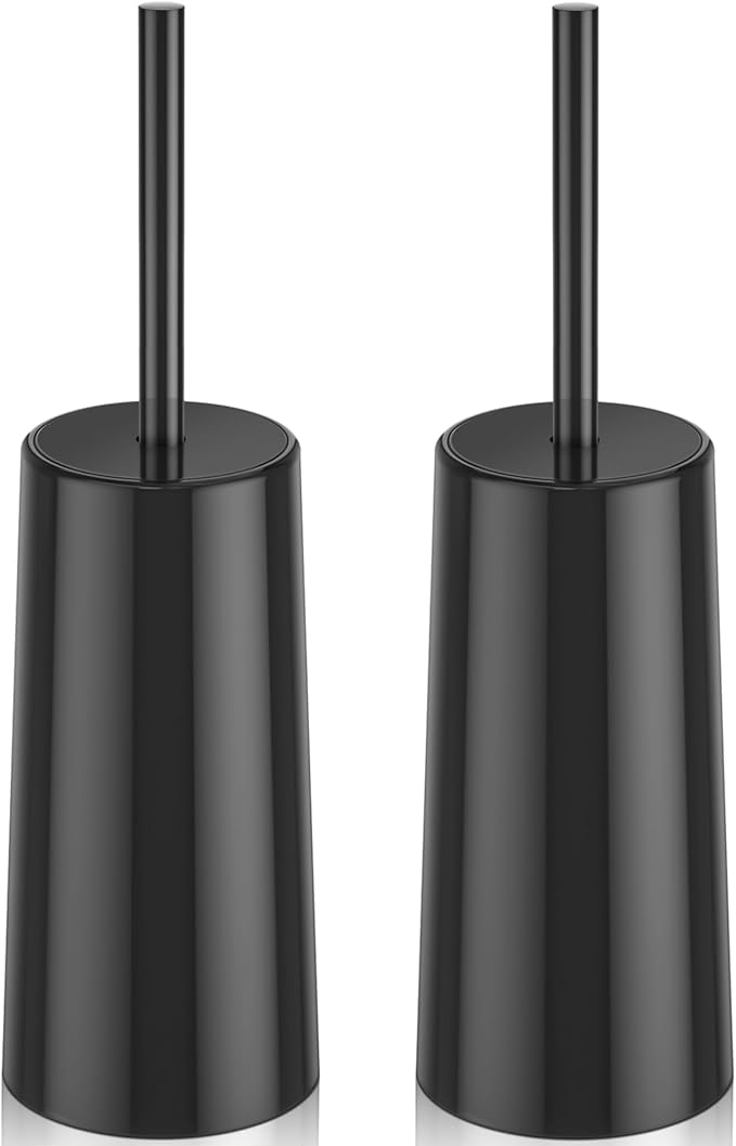 Toilet Brush and Holder, 2 Pack Toilet Brush Stainless Steel, Toilet Bowl Brush by Unknown