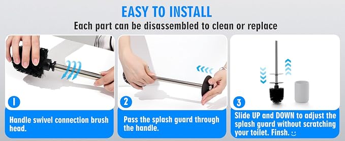 Ceramic Toilet Brush & Holder Set - Image 9