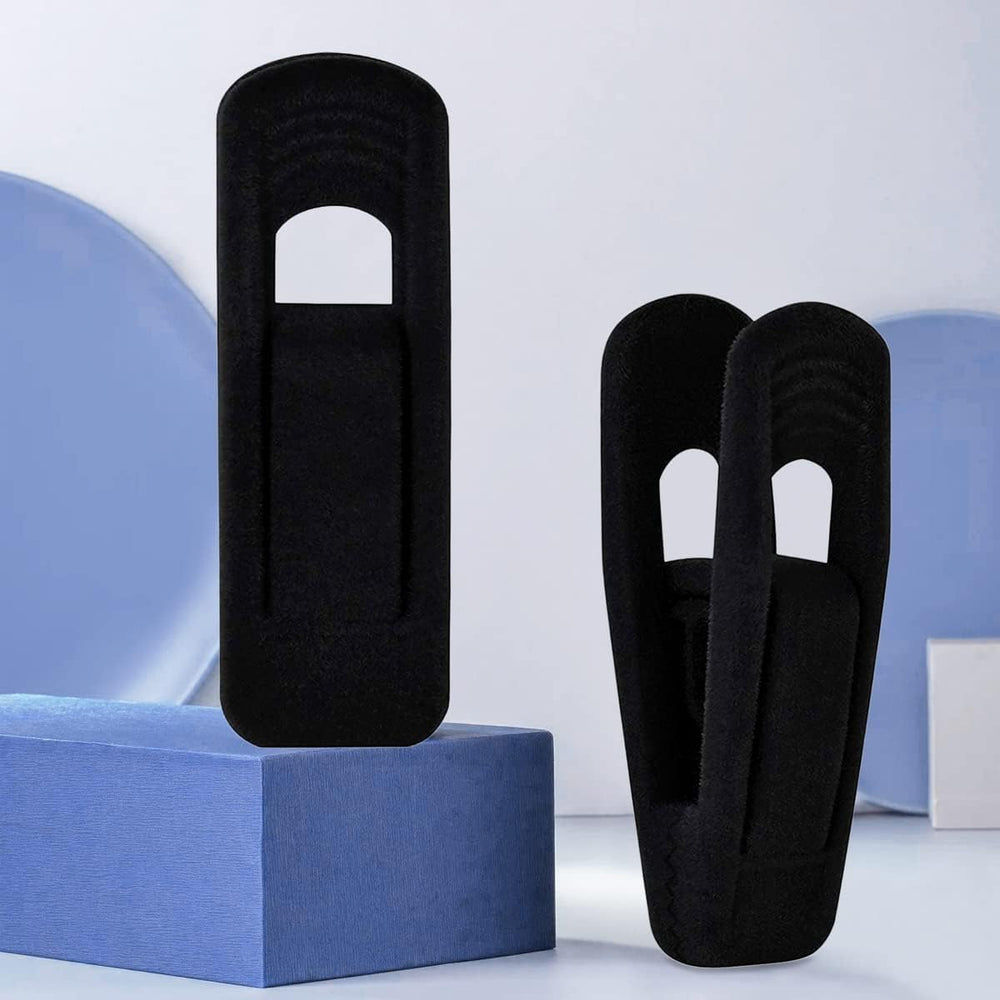 TOFIIGREM Black Velvet Hangers Clips (80-Pack), Non-Slip Strong Velvet Hanger...