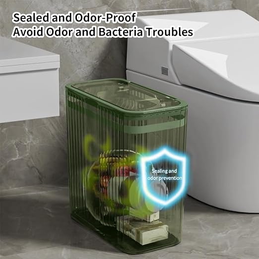Transparent Trash Can, Bathroom Trash Cans - Image 8
