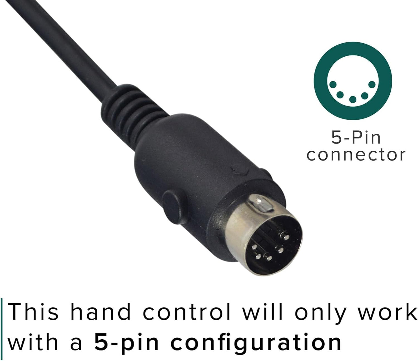 AlveyTech 10-Button 5-Pin Replacement Remote Hand Control for Pride VivaLift Lift Chair (Standard & Early Version Viva Lift 2) - (CTL1707190) for Standard & Early Version VivaLift 2 Models